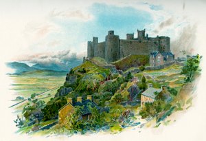 Château de Harlech à Gwynedd, Pays de Galles du Nord
