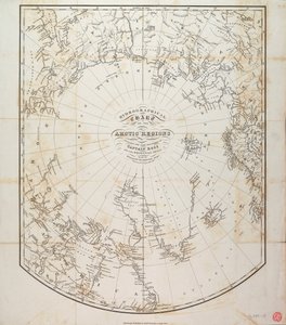 Carte hydrographique des régions arctiques - British School
