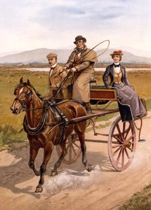 Voiture irlandaise, vers 1895