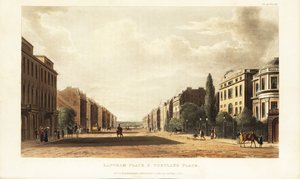 Langham Place et Portland Place, continuation nord de Regent Street, Londres