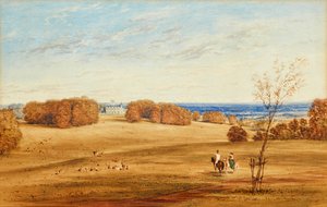 Vue de Horsley Towers, Surrey - British School