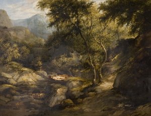 Paysage fluvial, milieu du 19e siècle - British School