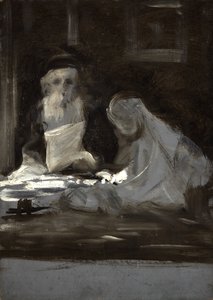 Croquis de deux figures assises - British School