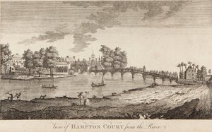 Vue de Hampton Court depuis la rivière - British School