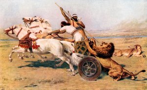 Nimrod, un puissant chasseur (lithographie couleur)