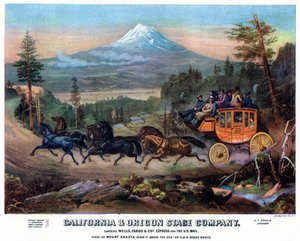 Un voyage en diligence, USA, 19e siècle, 1937