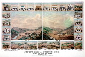 Scotts Bar et French Bar, sur la rivière Scotts, comté de Siskiyou, Californie, 1856
