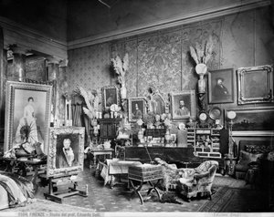 Atelier du peintre florentin Edoardo Gelli - Brogi Brogi