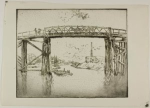 Chicago - Barges sur la branche nord