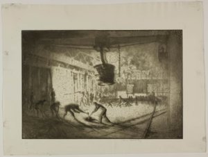 Chicago - Four à sole ouverte, Illinois Steel Co. - Bror Julius Olsson Nordfeldt