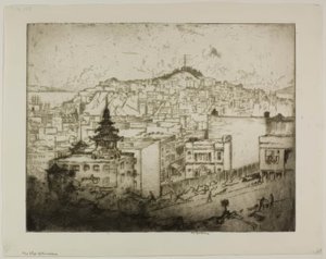 Les limites de Chinatown - Bror Julius Olsson Nordfeldt