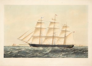 Le célèbre clipper en fer Chile 767 tonnes, appartenant à Messrs Seymour Peacock & Co de Londres - Brothers Kell