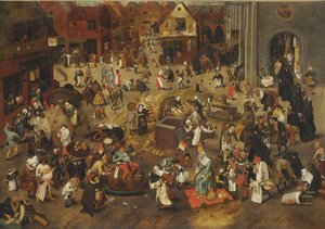 Le Combat entre Carnaval et Carême - Bruegel
