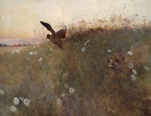 Renard et bécasse - Bruno Andreas Liljefors