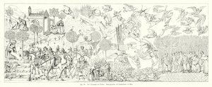 Le Triomphe de la Mort, fresque au Camposanto Monumentale de Pise, Italie (gravure) - Buonamico Buffalmacco