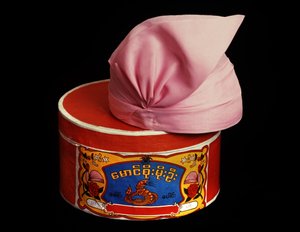 Chapeau et boîte à chapeau - Burmese School