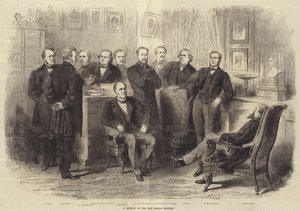 Une réunion du nouveau ministère français - Burn Smeeton
