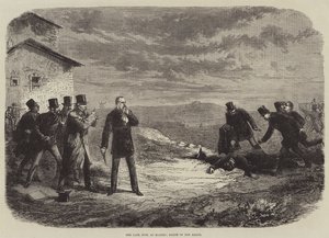 Le dernier duel à Madrid, mort de Don Henry - Burn Smeeton