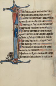 Initiale I : David au sommet d