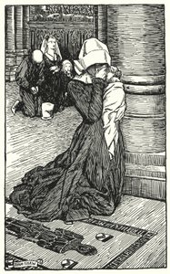 Illustration pour The Cloister and The Hearth par Charles Reade (lithographie) - Byam (after) Shaw