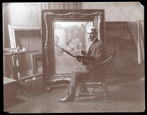 H.B. Snell dans son studio, New York, 1907