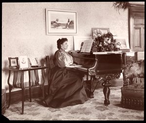 Madame Frances Saville chez elle, 1895