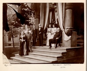 Le président Benjamin Harrison et groupe, 1890