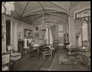 Le salon de la propriété Helen Gould (ancienne résidence de Jay Gould) à Tarrytown, New York - Byron Company