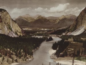 Vallée de la Bow, Banff (photo couleur)
