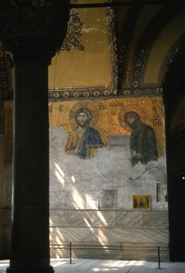 Christ et Saint Jean-Baptiste dans Hagia Sophia (mosaïque) - Byzantine