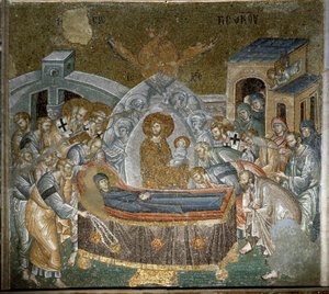 Dormition de la Vierge (Mosaïque) - Byzantine
