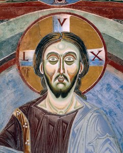 Visage du Christ Pantocrator (détail) - Byzantine