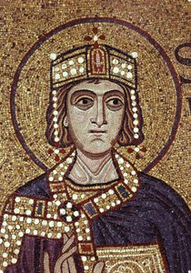 Roi Salomon (détail) des mosaïques intérieures de la basilique Saint-Marc, 12ème siècle
