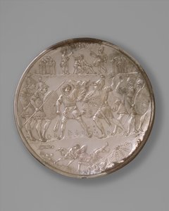 Assiette avec la Bataille de David et Goliath