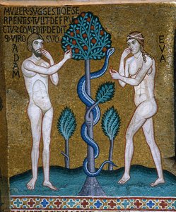 Adam et Ève. La Chute, 1140-1170 - Byzantine Master.