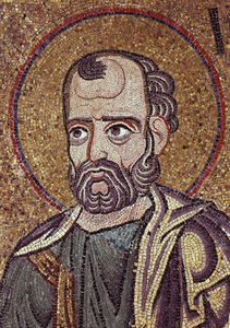 Le prophète Jonas (détail) des mosaïques intérieures de la basilique Saint-Marc, 12e siècle