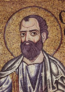 Le Prophète Malachie (détail) des mosaïques intérieures de la basilique Saint-Marc, XIIe siècle