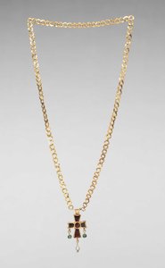 Chaîne avec croix pendentif, années 500 - Byzantine School