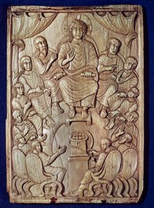 Christ avec les Douze Apôtres - Byzantine School