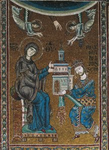 Le roi Guillaume II de Sicile offre l