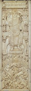 Panneau du Diptyque du Consul Areobindus, Constantinople, 506 AD - Byzantine School