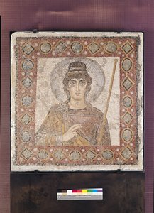 La Dame de Carthage (mosaïque) - Byzantine School