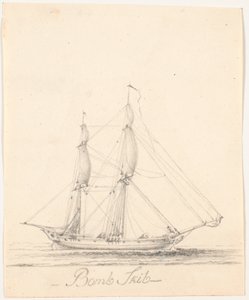 Navire-bombe avec voile de hune - C.A. Lorentzen