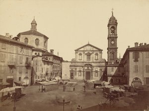 Vues de Milan : Piazzo Santo Stefano - C.D. Wagner