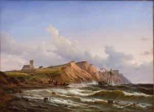 Naufrage après une Tempête au large de la Côte Ouest du Jutland près de l