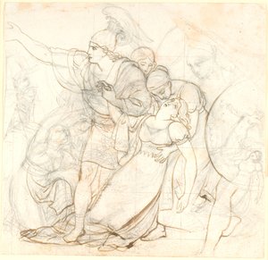 Fingal avec la mourante Agandecca - C.G. Kratzenstein Stub