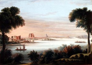 Vue de Schwerin, soir - C.H. Nipperdey