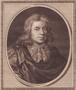 Portrait du médecin anglais Thomas Sydenham (1624-1689), gravure sur cuivre par John Goldar (1729-1795) d