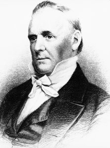 Portrait de James Buchanan (1791-1868), avocat, diplomate et homme politique américain qui a été le 15e président des États-Unis de 1857 à 1861, gravure - J.B. and Brown J. Rowbotham