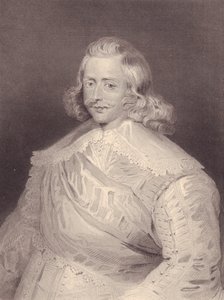 Portrait du cardinal et général espagnol Ferdinand de Habsbourg (1609-1641), gravure - J.B. and Brown J. Rowbotham